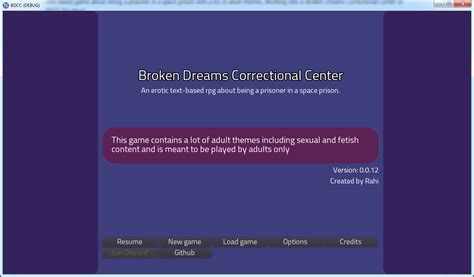 broken dreams correctional center|Alexofp (Rahi) · GitHub.